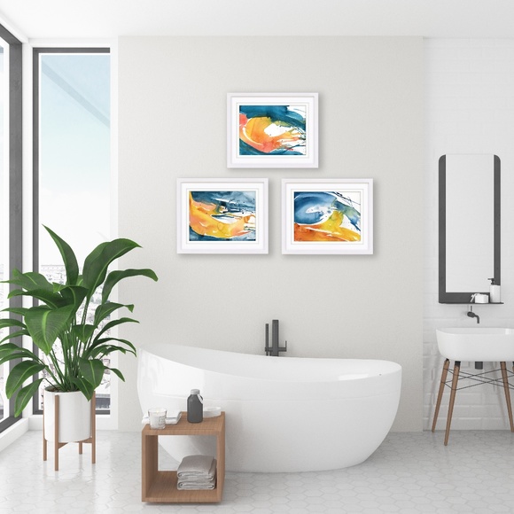 Original Abstract Serene Sea Painting - Serenity 10 - Picture 6 of 8